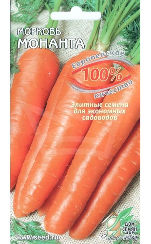 Морковь Монанта 100шт #ДомСемян