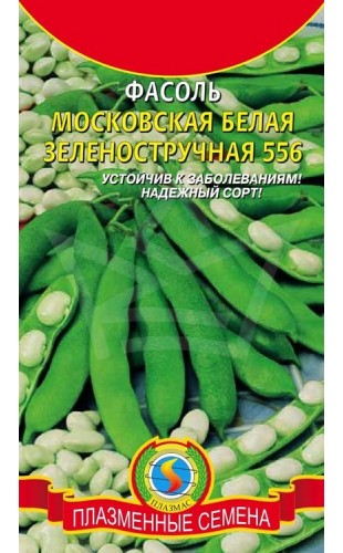 Фасоль (кустовая спаржевая) Московская Зеленостручная 556 5г #Плазма
