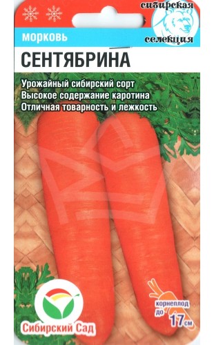 Морковь Сентябрина 2г #СибСад